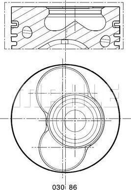 MAHLE 030 86 02 - Männät inparts.fi