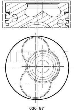 MAHLE 030 87 01 - Männät inparts.fi