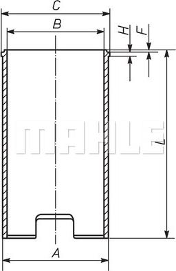 MAHLE 029 WV 13 00 - Sylinteriputki inparts.fi