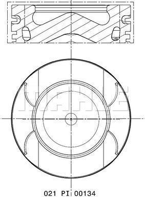 MAHLE 021 PI 00134 002 - Männät inparts.fi