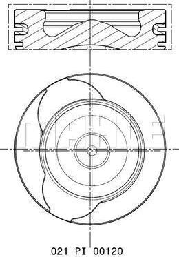 MAHLE 021 PI 00120 000 - Männät inparts.fi