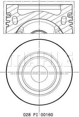 MAHLE 028 PI 00160 000 - Männät inparts.fi