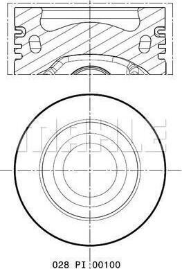 MAHLE 028 PI 00100 002 - Männät inparts.fi