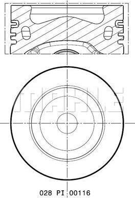 MAHLE 028 PI 00116 000 - Männät inparts.fi