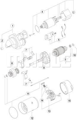 MAHLE MS 114 - Käynnistinmoottori inparts.fi