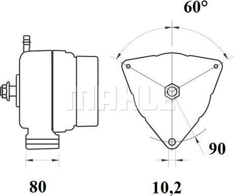 MAHLE 11209608 - Laturi inparts.fi