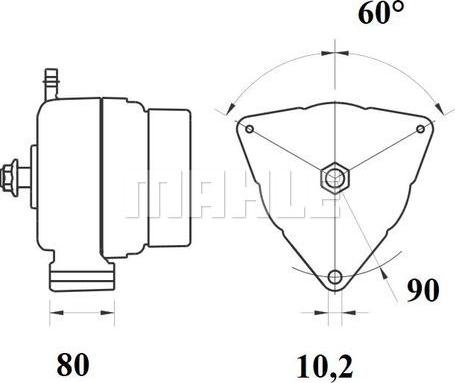 MAHLE 11209607 - Laturi inparts.fi