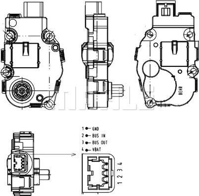 MAHLE AA 18 000P - Säädin, säätöläppä inparts.fi