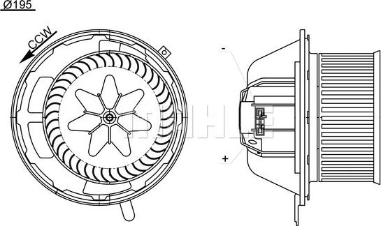 MAHLE AB 194 000S - Sisätilapuhallin inparts.fi