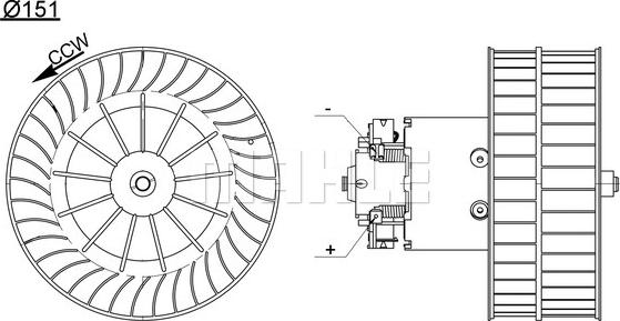 MAHLE AB 193 000S - Sisätilapuhallin inparts.fi