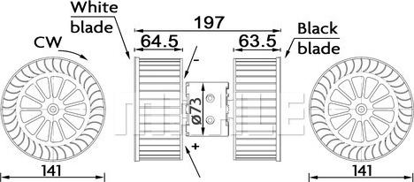 MAHLE AB 192 000S - Sisätilapuhallin inparts.fi