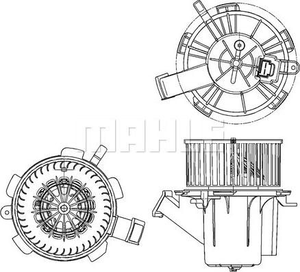 MAHLE AB 132 000P - Sisätilapuhallin inparts.fi