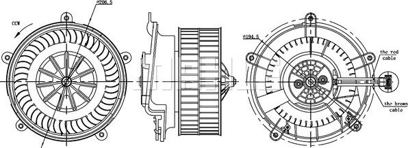 MAHLE AB 17 000S - Sisätilapuhallin inparts.fi