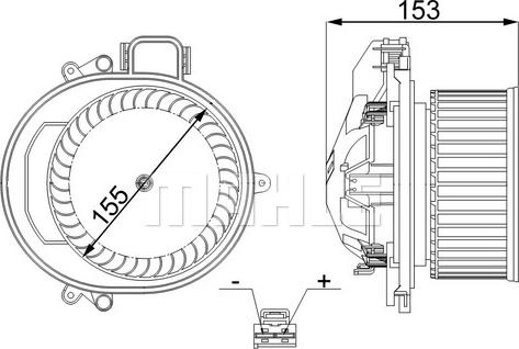 MAHLE AB 257 000S - Sisätilapuhallin inparts.fi