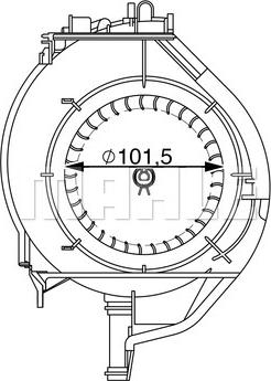 MAHLE AB 266 000S - Sisätilapuhallin inparts.fi