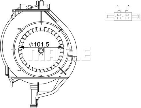MAHLE AB 266 000S - Sisätilapuhallin inparts.fi