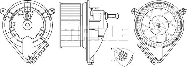 MAHLE AB 271 000S - Sisätilapuhallin inparts.fi