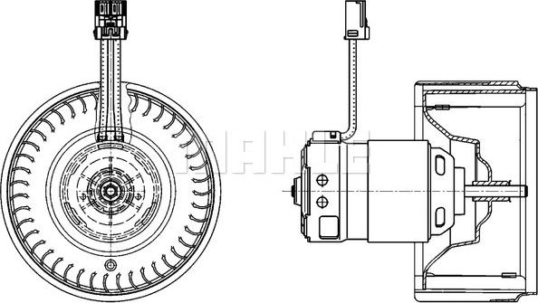 MAHLE AB 71 000P - Sisätilapuhallin inparts.fi