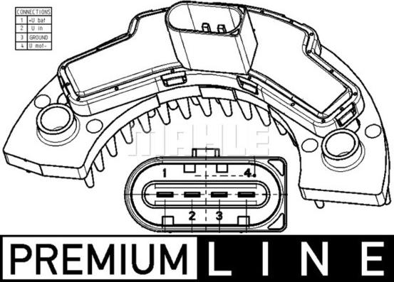 MAHLE ABR 9 000P - Säädin, lämmityslaitteen puhallin inparts.fi