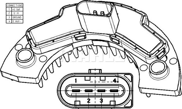 MAHLE ABR 9 000P - Säädin, lämmityslaitteen puhallin inparts.fi