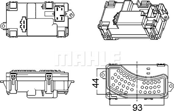 MAHLE ABR 5 000S - Säädin, lämmityslaitteen puhallin inparts.fi