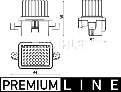 MAHLE ABR 157 000P - Säädin, lämmityslaitteen puhallin inparts.fi