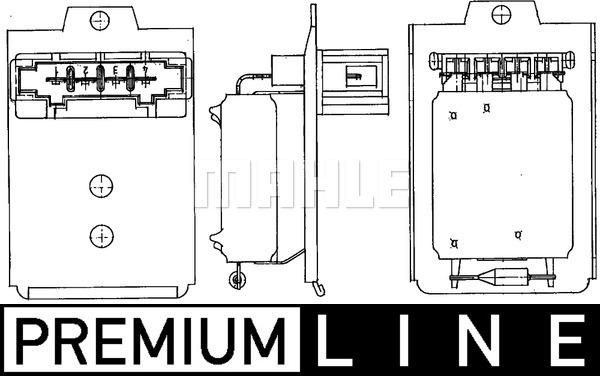 MAHLE ABR 18 000P - Vastus, sisäilmantuuletin inparts.fi