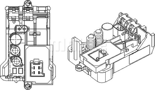 MAHLE ABR 8 000P - Säädin, lämmityslaitteen puhallin inparts.fi