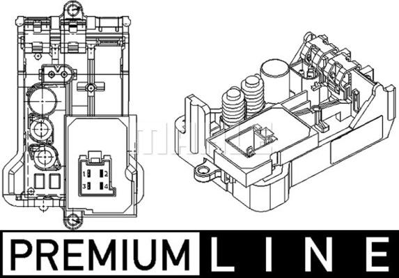 MAHLE ABR 8 000P - Säädin, lämmityslaitteen puhallin inparts.fi