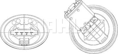 MAHLE ABR 39 000P - Vastus, sisäilmantuuletin inparts.fi