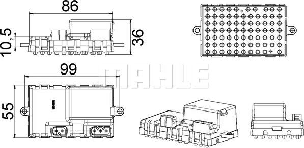 MAHLE ABR 34 000P - Säädin, lämmityslaitteen puhallin inparts.fi