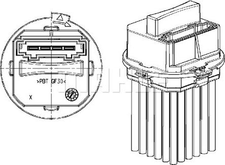 MAHLE ABR 21 000P - Säädin, lämmityslaitteen puhallin inparts.fi