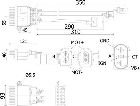 MAHLE ABR 78 000S - Säädin, lämmityslaitteen puhallin inparts.fi