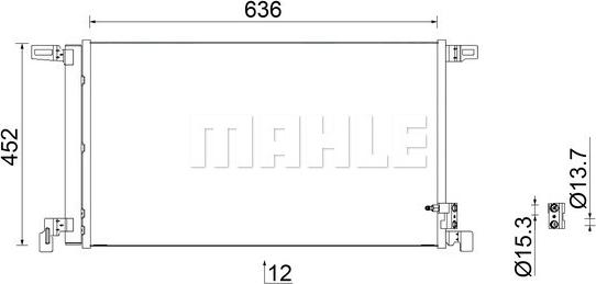 MAHLE AC 952 000S - Lauhdutin, ilmastointilaite inparts.fi