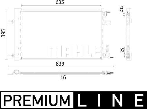 MAHLE AC 900 000P - Lauhdutin, ilmastointilaite inparts.fi