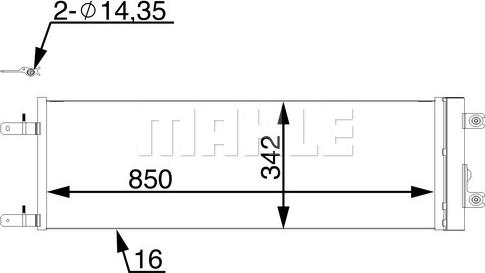 MAHLE AC 98 000S - Lauhdutin, ilmastointilaite inparts.fi