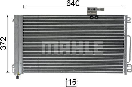 MAHLE AC 448 000P - Lauhdutin, ilmastointilaite inparts.fi