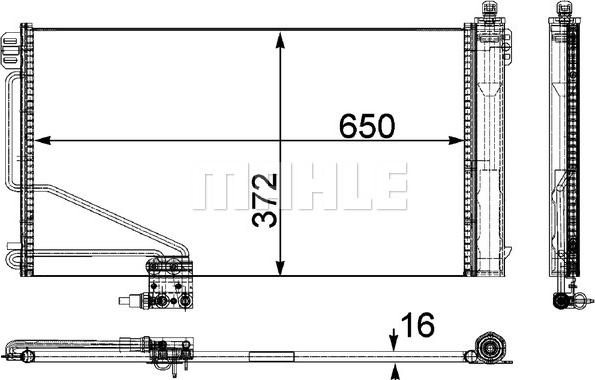 MAHLE AC 448 000P - Lauhdutin, ilmastointilaite inparts.fi