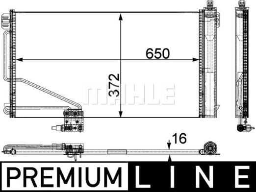 MAHLE AC 448 000P - Lauhdutin, ilmastointilaite inparts.fi