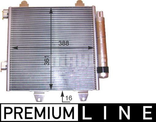 MAHLE AC 459 000P - Lauhdutin, ilmastointilaite inparts.fi