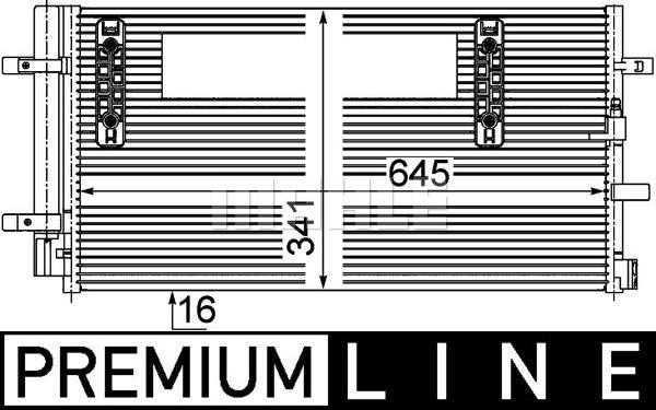 MAHLE AC 457 000P - Lauhdutin, ilmastointilaite inparts.fi