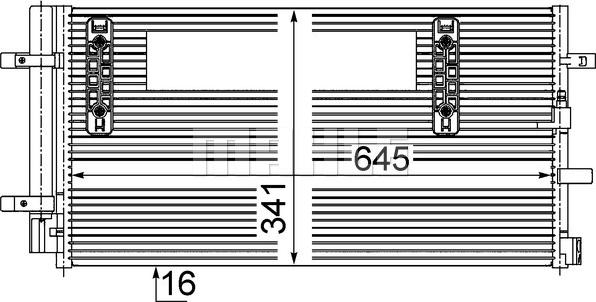 MAHLE AC 457 000S - Lauhdutin, ilmastointilaite inparts.fi