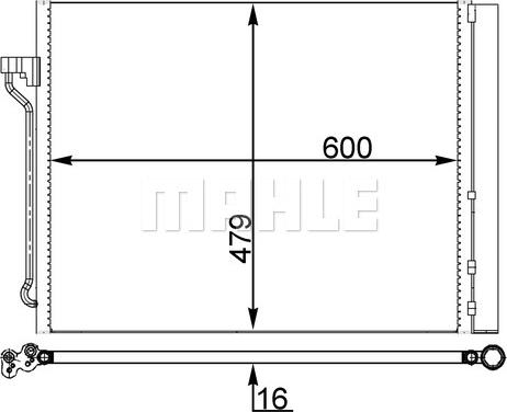 MAHLE AC 463 000S - Lauhdutin, ilmastointilaite inparts.fi