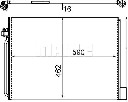 MAHLE AC 405 000S - Lauhdutin, ilmastointilaite inparts.fi