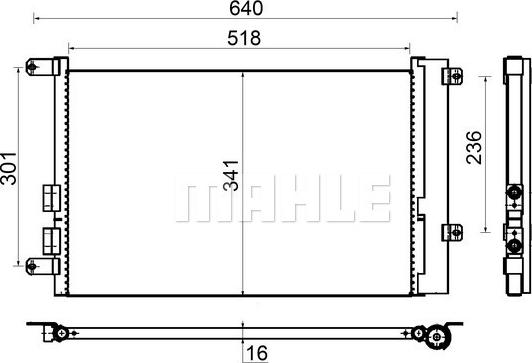 MAHLE AC 401 000S - Lauhdutin, ilmastointilaite inparts.fi