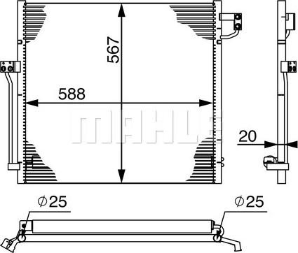 MAHLE AC 41 000S - Lauhdutin, ilmastointilaite inparts.fi