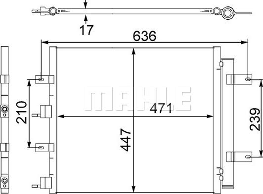 MAHLE AC 481 000S - Lauhdutin, ilmastointilaite inparts.fi