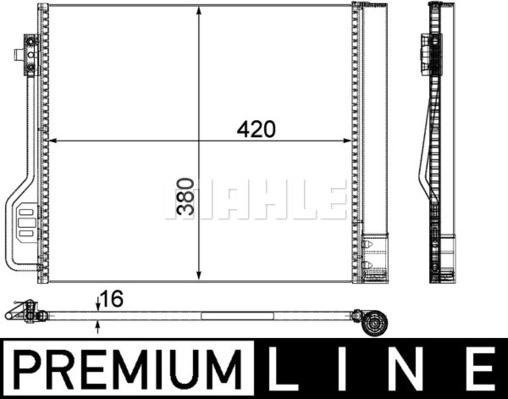 MAHLE AC 488 000P - Lauhdutin, ilmastointilaite inparts.fi