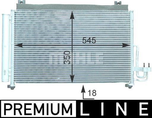 MAHLE AC 420 000P - Lauhdutin, ilmastointilaite inparts.fi