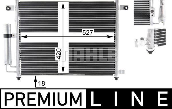 MAHLE AC 423 000P - Lauhdutin, ilmastointilaite inparts.fi